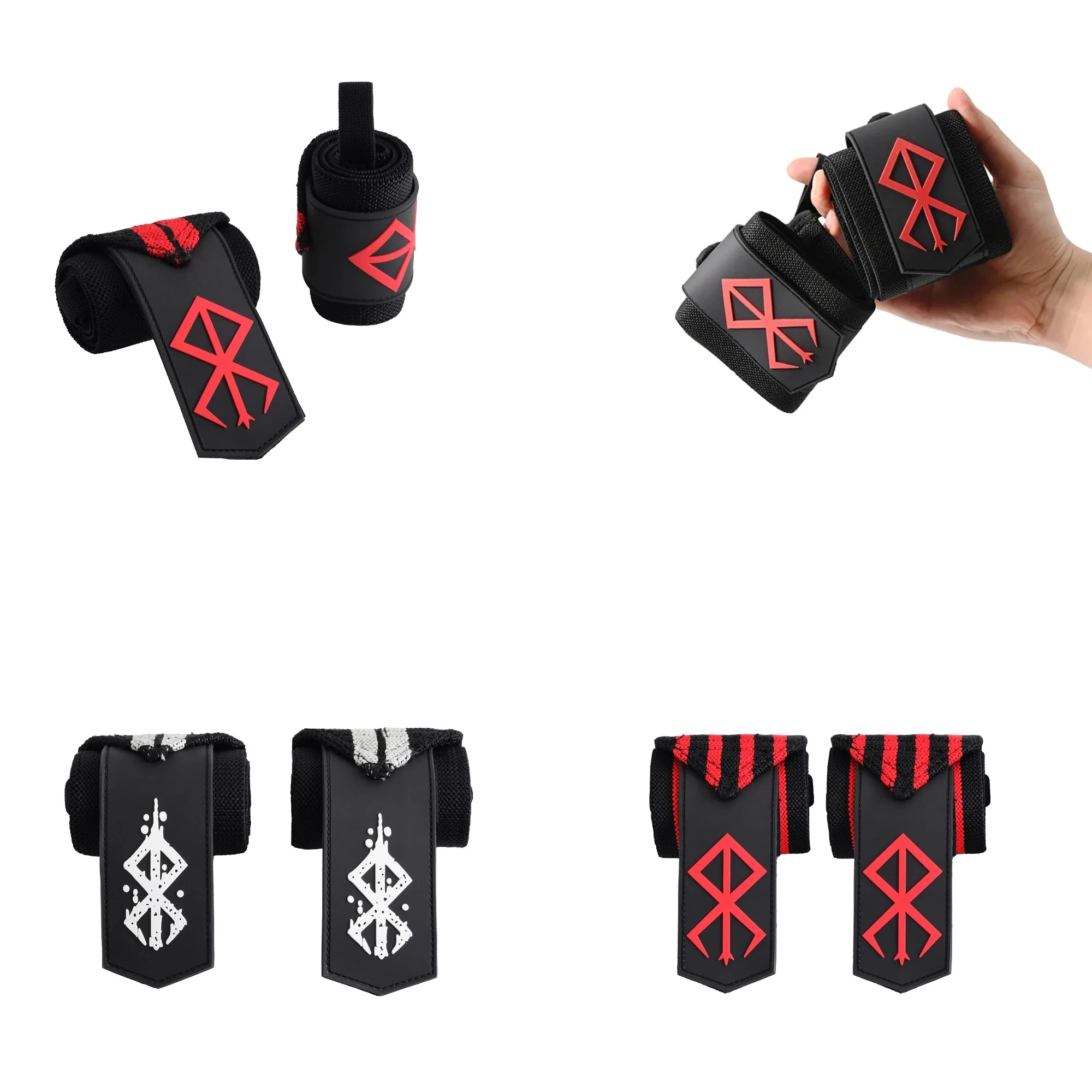 Premium Anime Gym Wrist Wraps - Enhanced Support