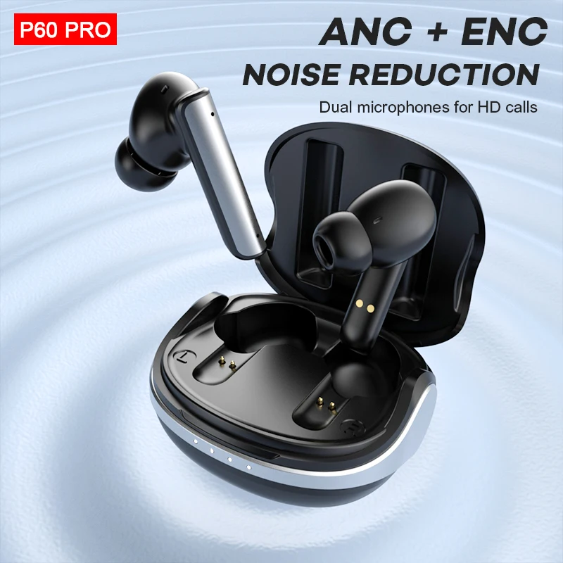 

ANC Wireless Bluetooth Earphone Noise Cancelling Bluetooth 5.3 Headphone 6 Mic ENC HD Call TWS Earbuds Transparency Mode