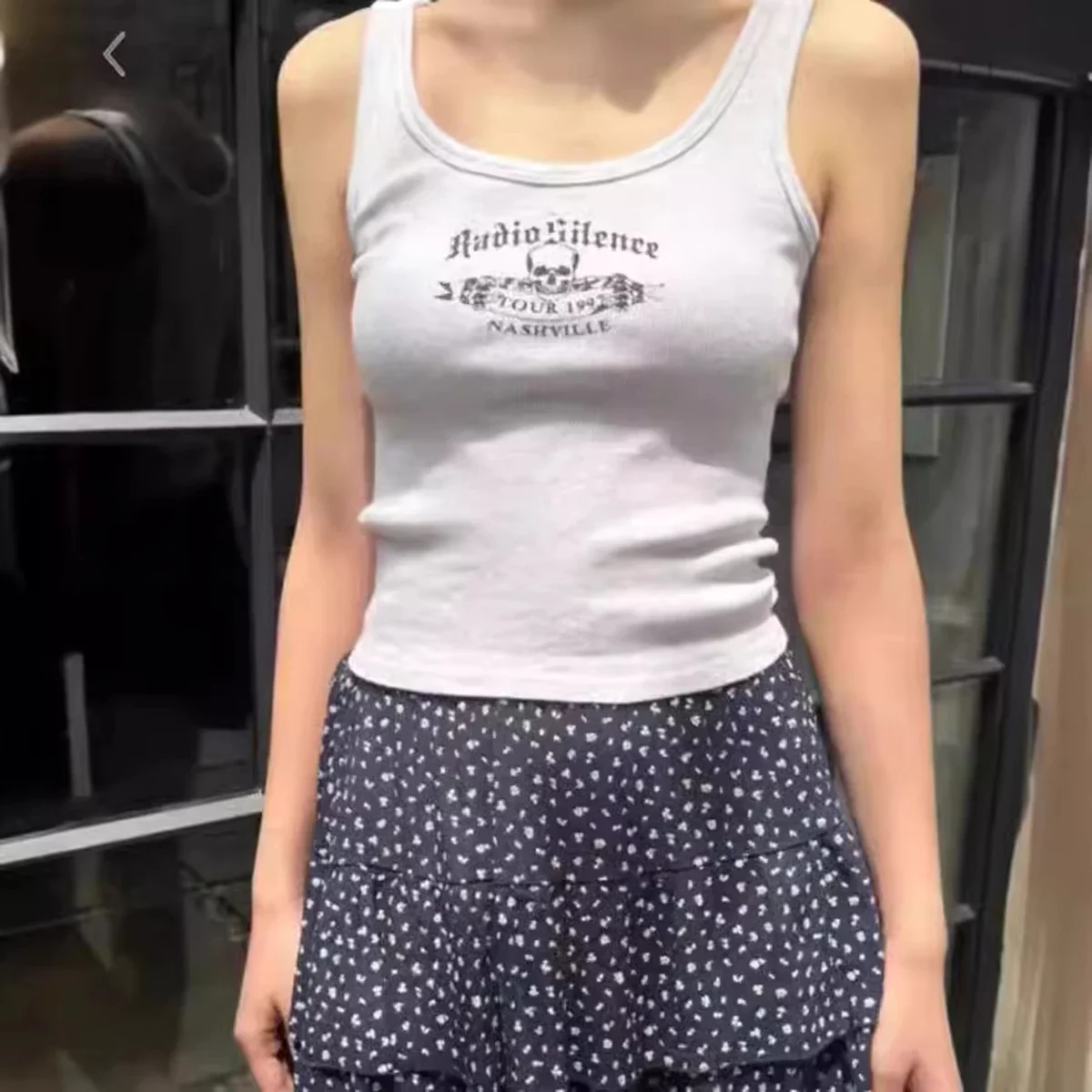 Summer Women White Tank Top Sleeveless Tight Ribbed Female Black Knit Vest Straps Simple Casual Fitness Basic Solid Clothing