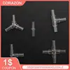 1~4PCS 5mm Aquarium Fish Tank Water Pipe Fittings Air Pump Hose Distributor Splitters Elbow Tee Transparent Acrylic Connectors 1