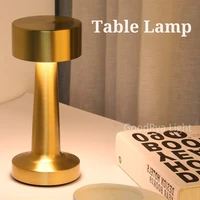 USB Metal Rechargeable Touch Point Lamp Room LED Bedside Decorative Table Lamp Restaurant Bar Desktop Mood Lighting Night Lights 1