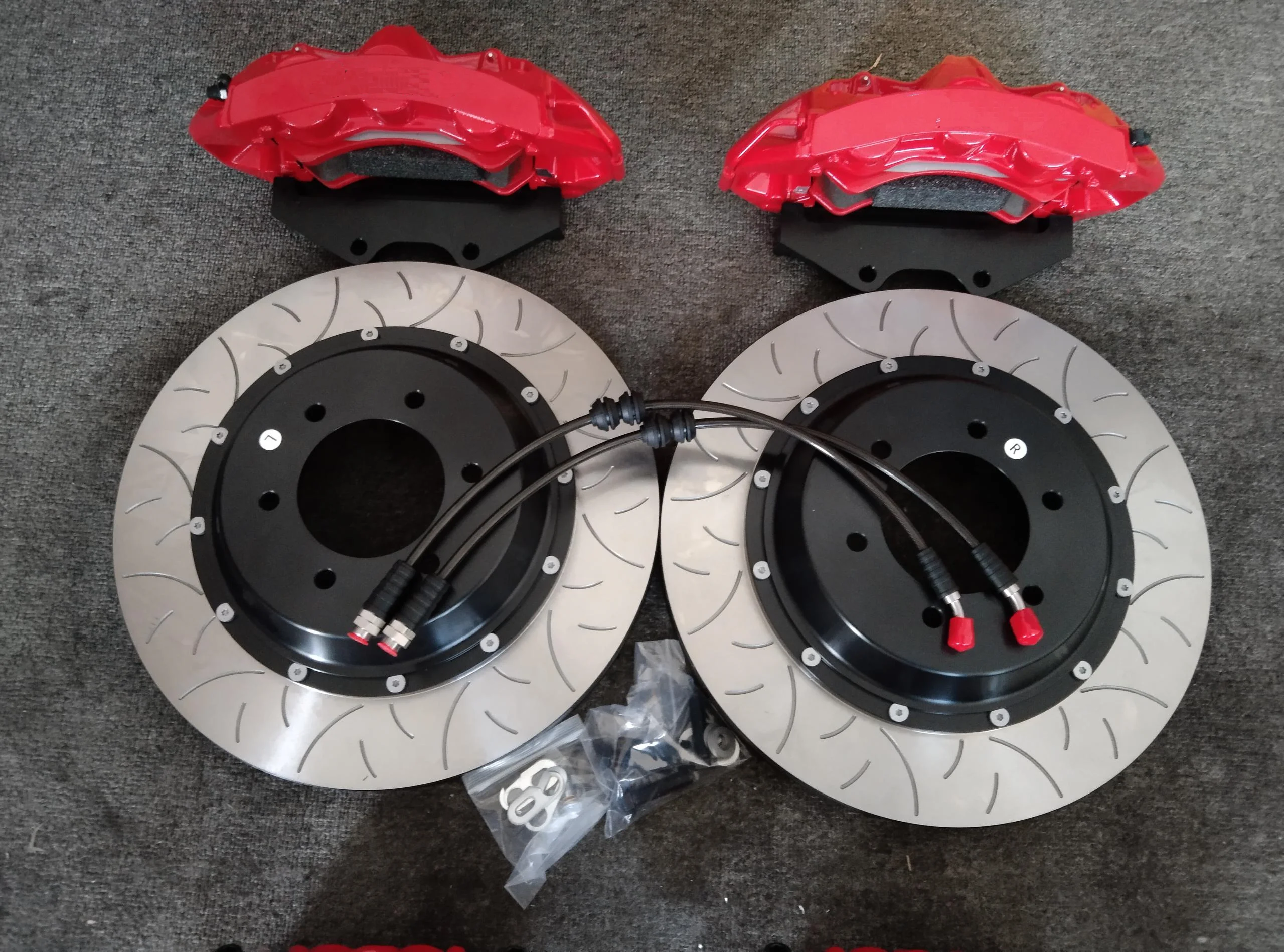 Best performance front red 6 pot caliper with 355mm Dragon disc kits ...