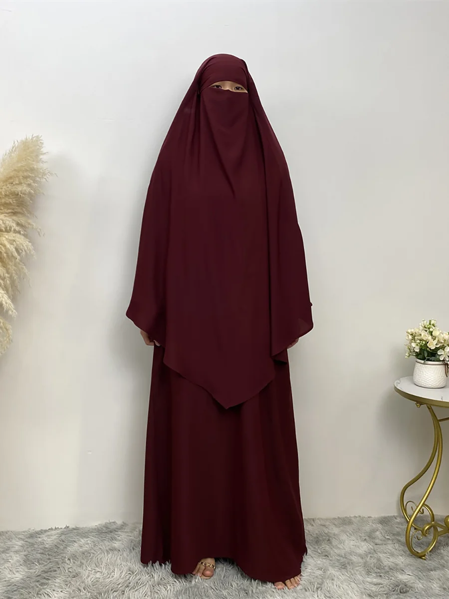 Middle Eastern Muslim women Dubai female Turkish hijab Solid Muslim woman Khimar wrapped Malaysian shawl scarf Moroccan hijab