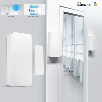 SONOFF 와이파이 DW2-RF 스마트 문짝 창 센서 문짝 개폐 감지기, eWeLink 스마트 홈 알람, 알렉사 구글 홈과 작동, DW2
