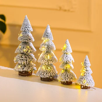 1PCS Artificial Pine Tree Desktop Decorative Mini Christmas Tree Ornament New Year Decorative Xmas Tree Navidad Home Decoration
