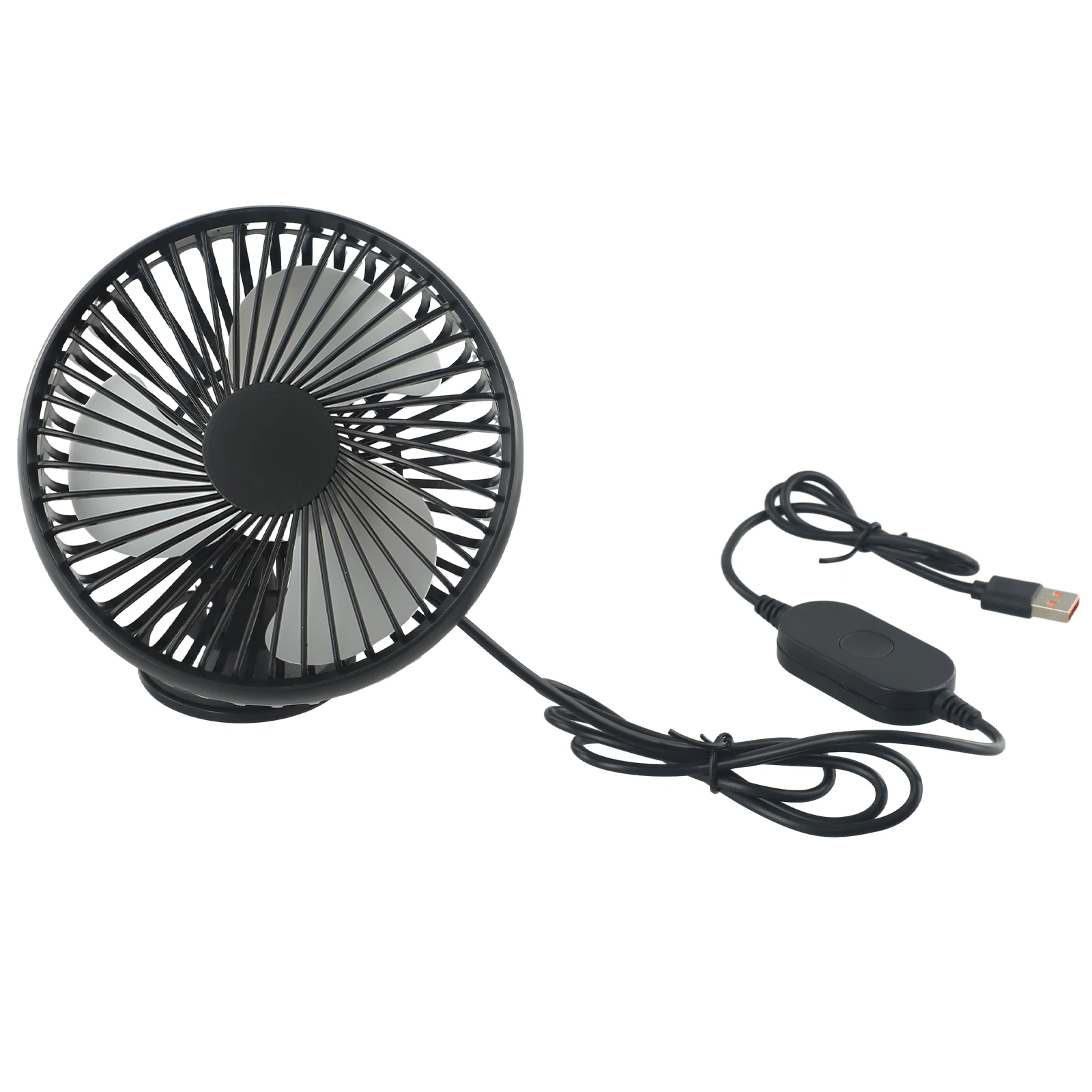 

Suction Cup/stand Cooling Fan Truck ABS USB Accessories Adjustable Airflow Convenient Cooling System Dashboard