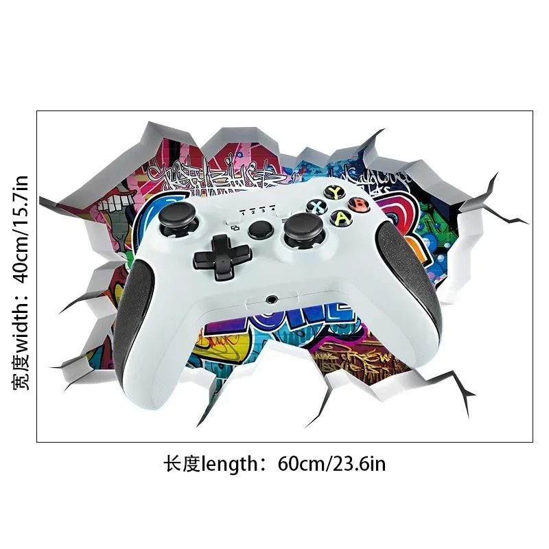 Description Picture 5 of itemCosmic Starry Sky Game Handle Gaming Zone Video Game Decor Luminous Creative Decorative Glow in The Dark Wall Sticker for Living