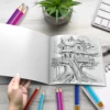 Dream Tree House Coloring Book 20 Page Gift For Birthday Party Relieve Stress Kill Time Graffiti Painting Drawing Art Book 6