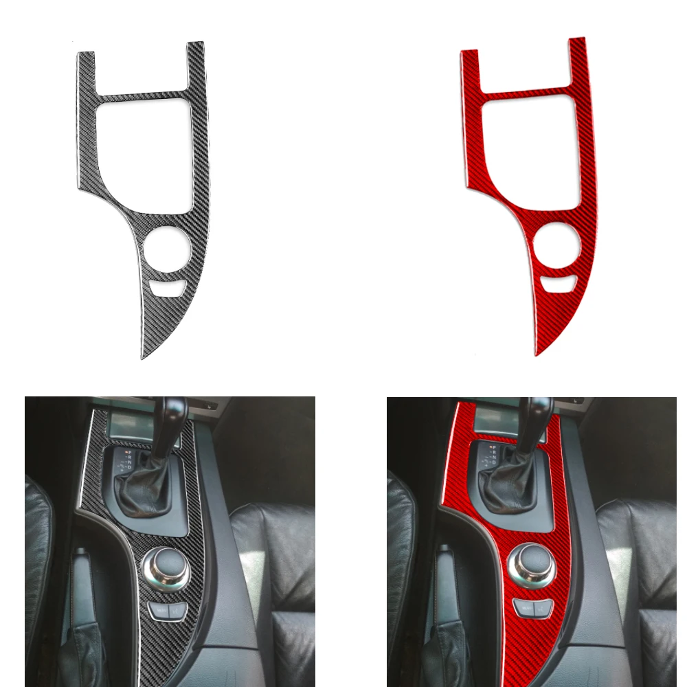 

For BMW 5 Series E60 2004 2005 2006 2007 GearShift Box Gear Shift Panel Cover Trim Sticker Carbon Fiber Car Interior Accessories