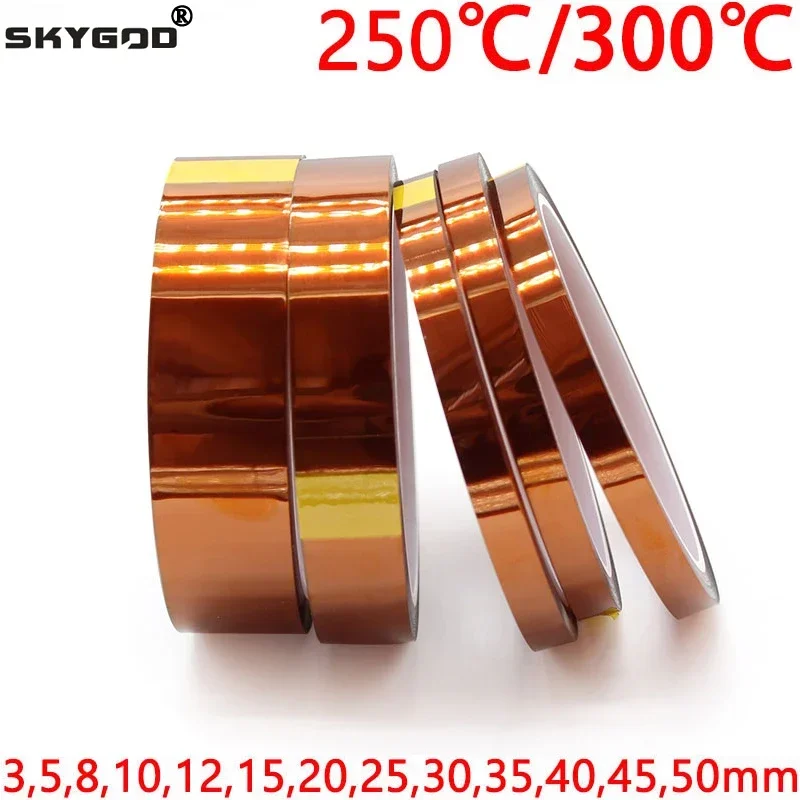 Kapton tape / Hittebestendig polyimide tape 12mm x 33m - Bits & Parts Kapton tape / Hittebestendig polyimide tape 12mm x 33m - Bits & Parts