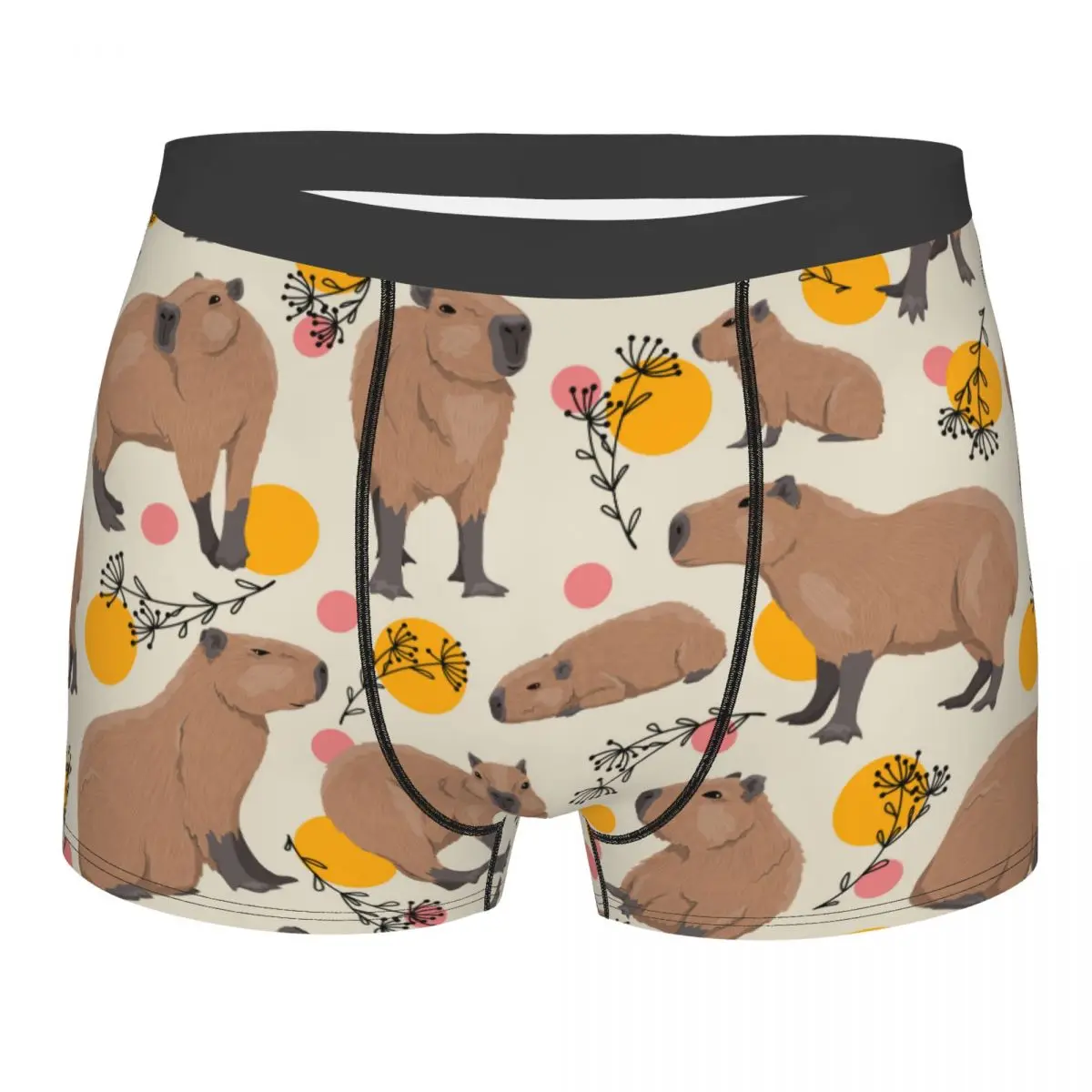 

Men's Capybara Underwear Wild Animals Of South America Novelty Boxer Shorts Panties Homme Soft Underpants S-XXL