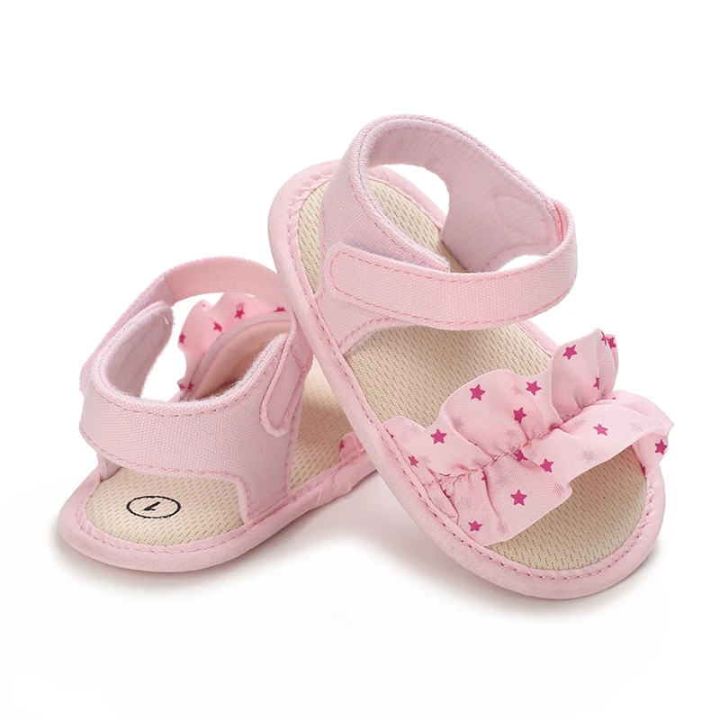 Baby Shoes Baby's First Pair of Toddler Shoes Baby Breathable Non-slip Girls Fashion Princess Style 0-18Months