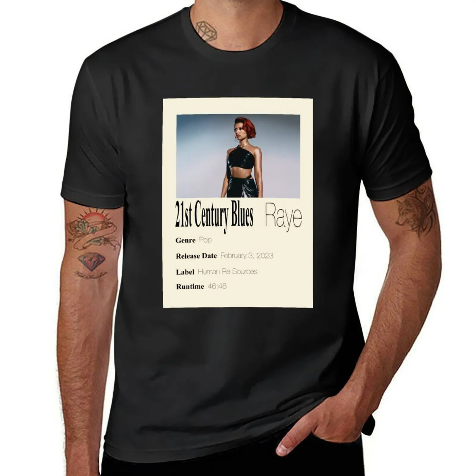 21st Century Blues Poster T-Shirt anime tees black t shirts for men
