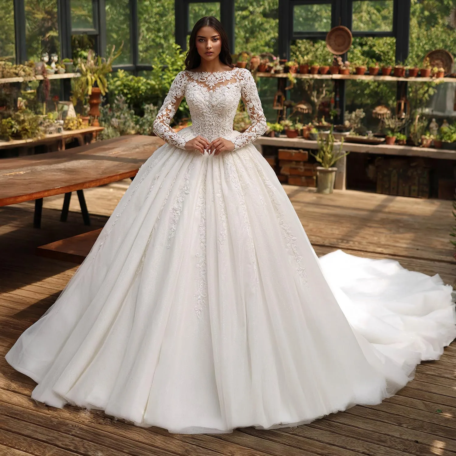Wedding Dresses Beading Vintage Vestidos De Novia O-Neck Luxury Robe Mariage | eBay Wedding Dresses Beading Vintage Vestidos De Novia O-Neck Luxury Robe Mariage | eBay