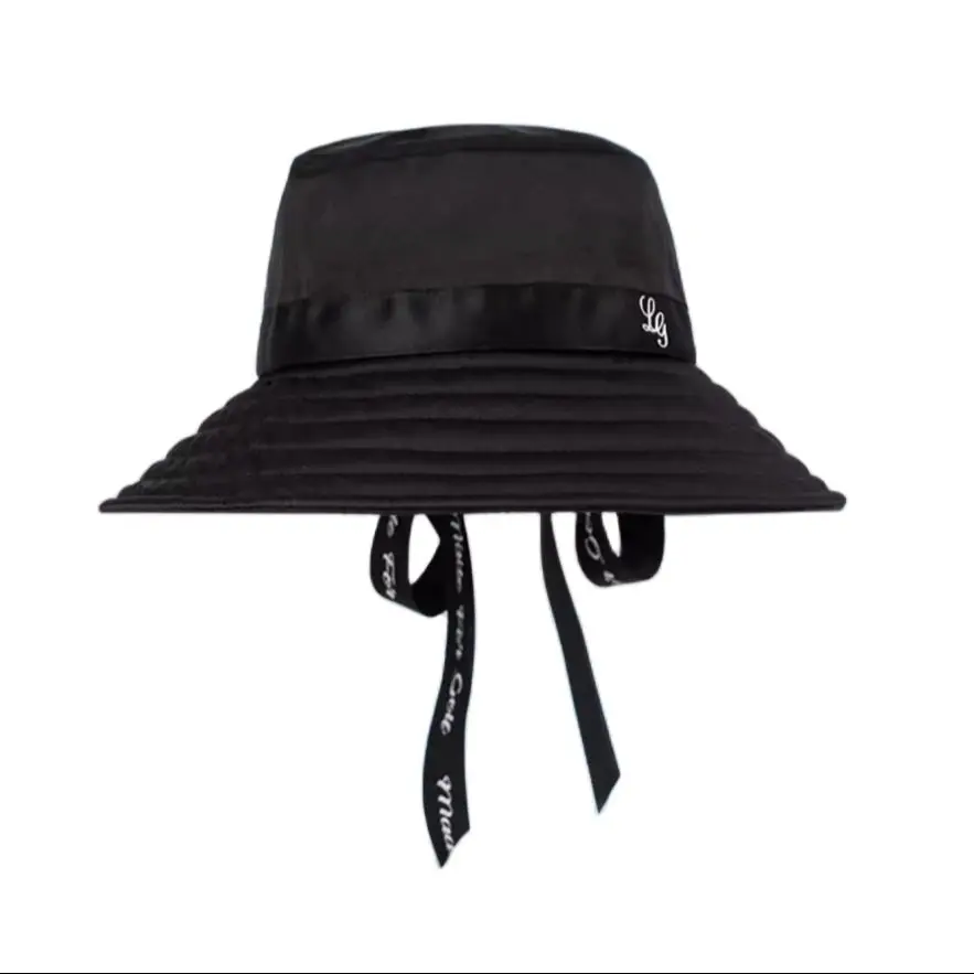 Ladies golf hat breathable sunscreen outdoor fisherman hats women sports golf cap with ribbon
