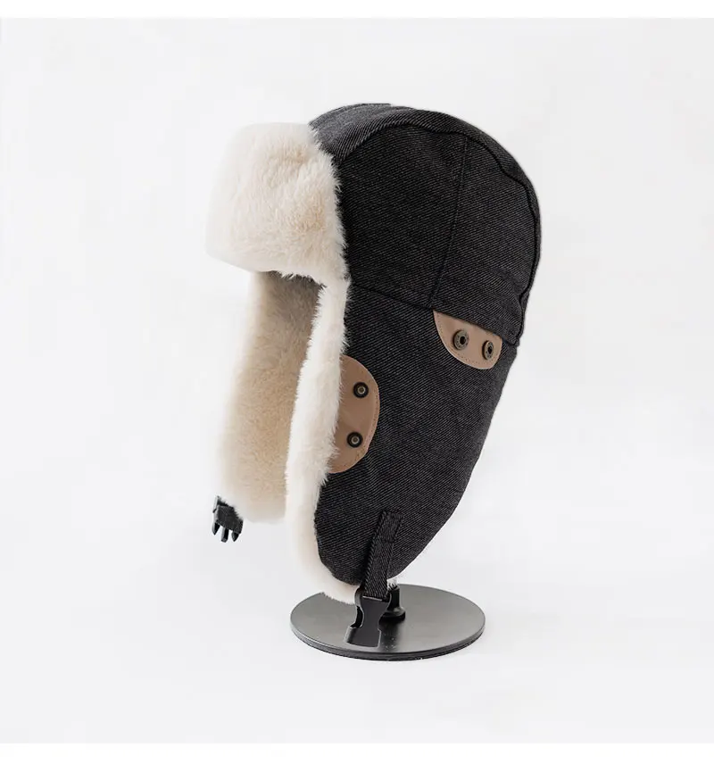 Doitbest Bomber Hats Earflap Russian Hat For Men Women Simple Winter Hat Windproof Cycling Skiing Winter Snow Hats winter hat earflap hat