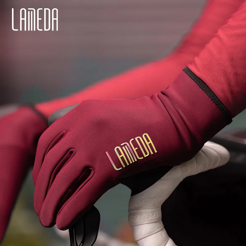 LAMEDA Winter Cycling Gloves for Men Women Thermal Fleece Full Finger Bike Gloves Touch Screen MTB Road Mountain Bicycle Gloves 4