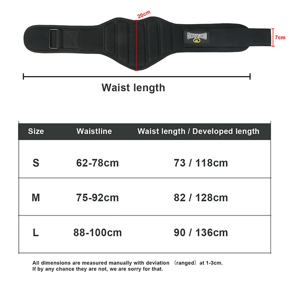 Description Picture 4 of itemMen Women Gym EVA Weight Lifting Belt Lower Back Support Workout Waist Belt for Weightlifting Squats Dumbbell Deadlifts Fitness