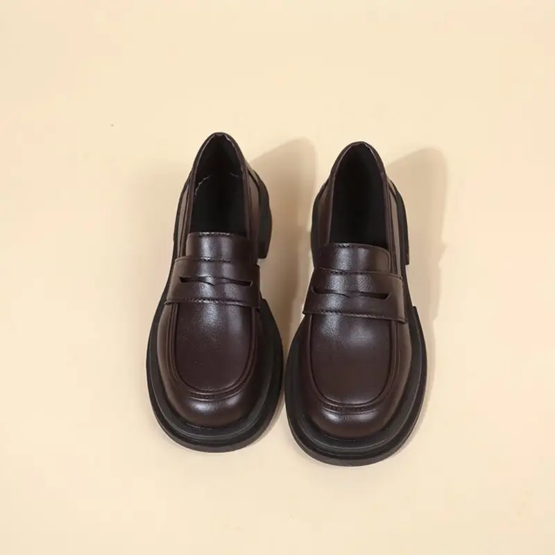 2026 New Japanese Style College Student Shoes Cosplay Lolita Shoes for Women/Girl Fashion Black/Coffee Uniform Platform Shoes - Image 6