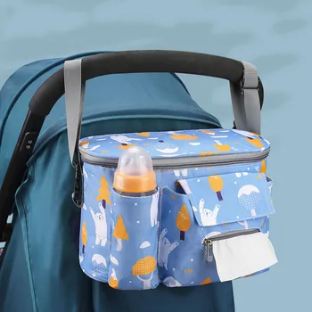 Sac organisateur de poussette pour bébé, porte-bouteille, sac de voiture pour bébé 1