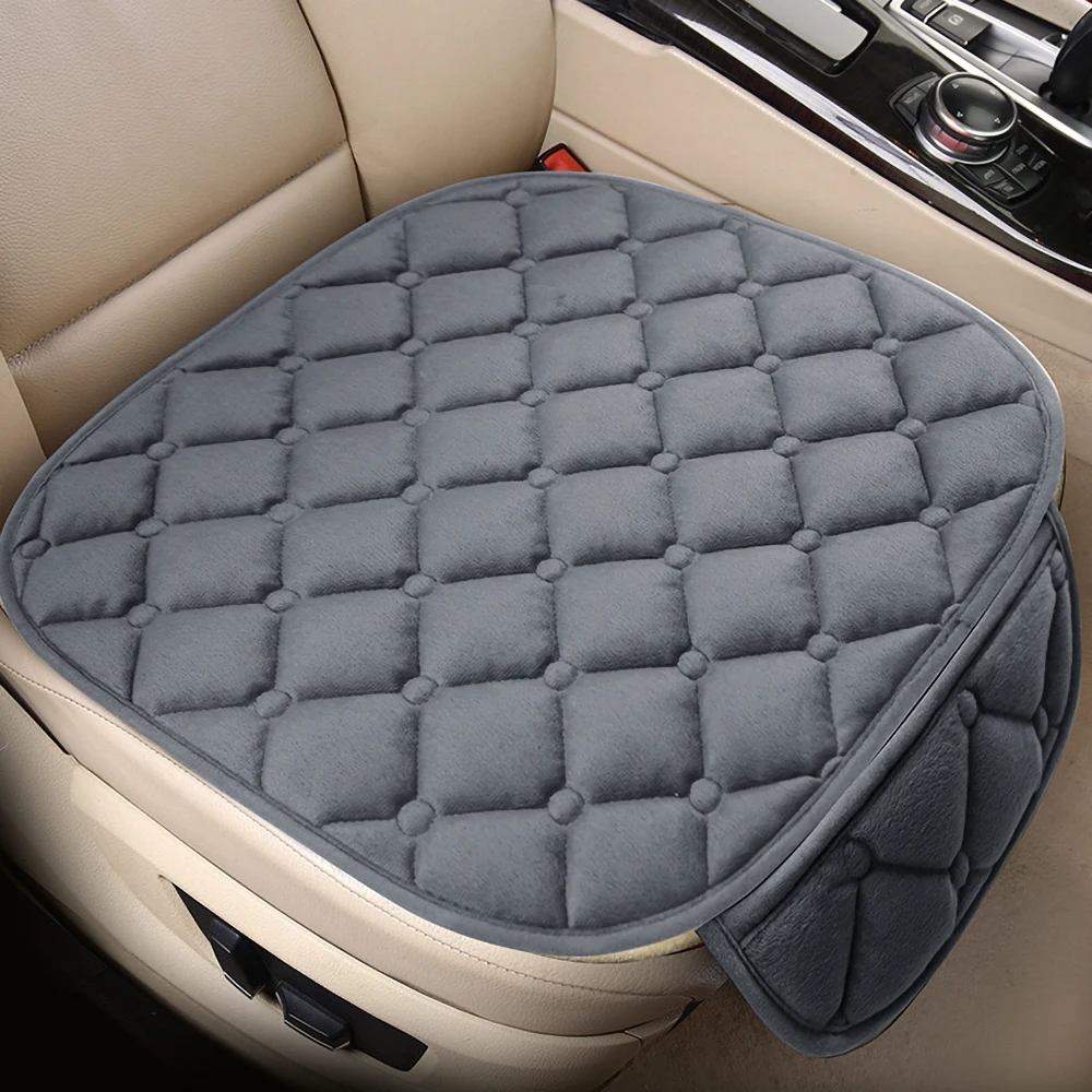 Car Seat Cushion Driver Seat Cushion Car Seat Cover Front Flocking Cloth Cushion Seat Cushion for Car and Home or Office Chair