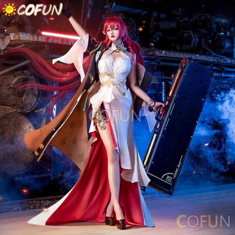 

Костюм для косплея COFUN Honkai: Star Rail Himeko, великолепное платье, элегантный костюм для косплея, Женский костюм для ролевых игр на Хэллоуин