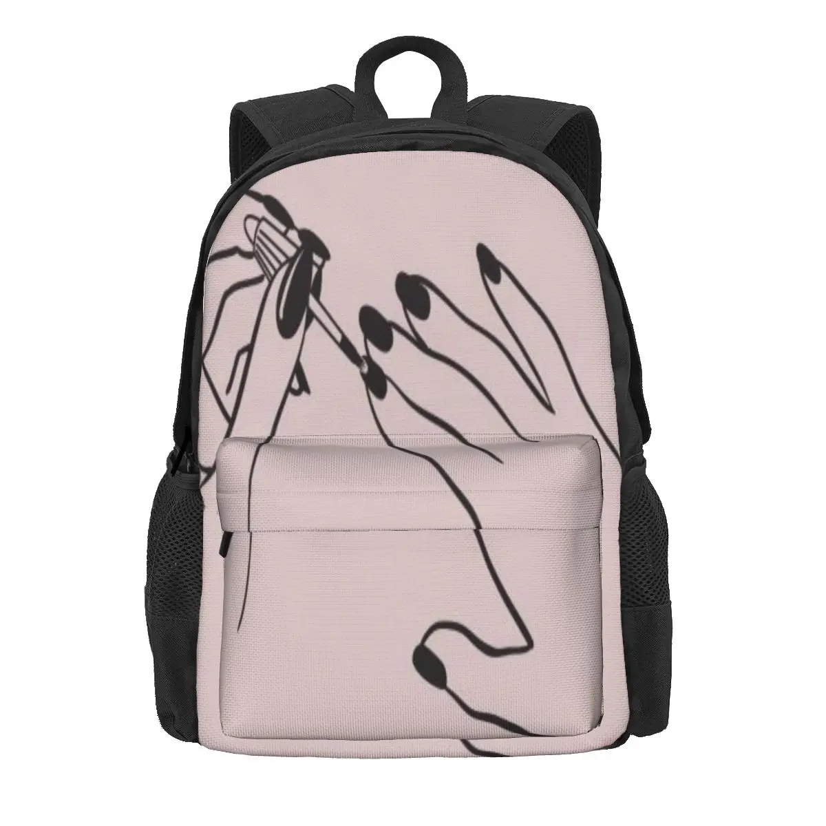 Mochilas elegantes doradas para hombre y mujer, bolsa de maquillaje para salón de uñas, Kpop, estéticas, 01| | -