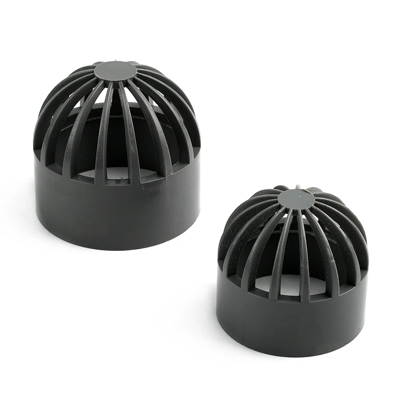 Bouchon Respirant PVC Pour Aquarium - Diamètre Intérieur 50mm, Filtre Perméable, Couvercle Isolation Gris