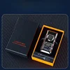 Fashionable Dual Flame Switch Gas Lighter, Digital Display, Arc Ignition, Smart Type-c Rechargeable Lighter, Creative Men's Gift 5