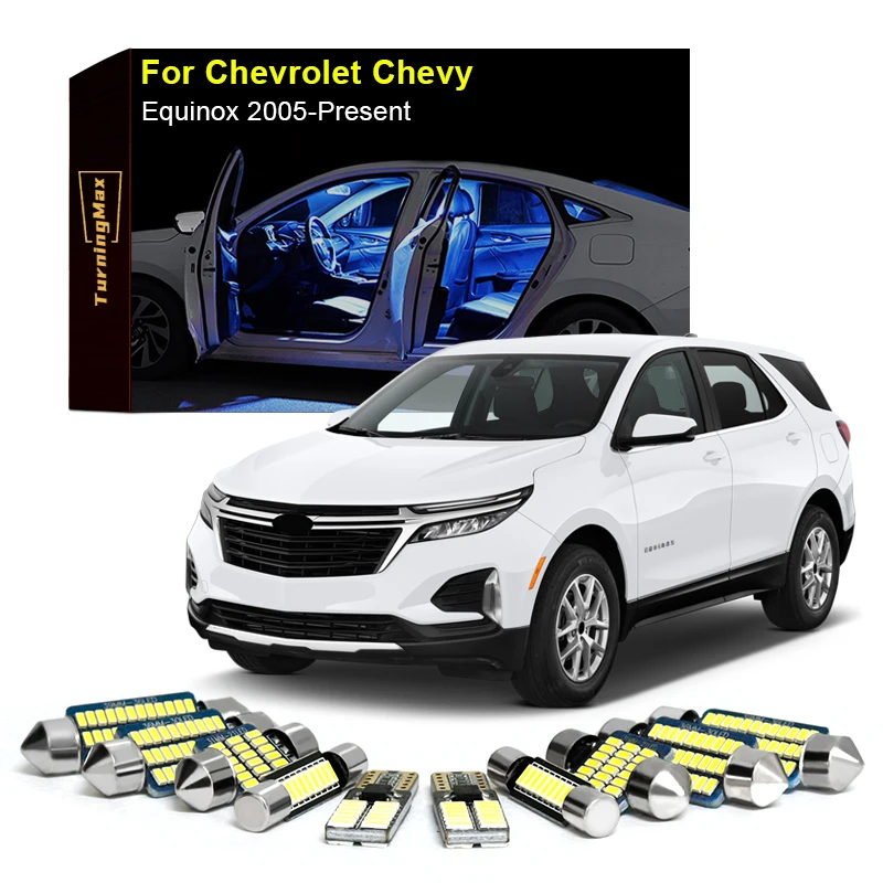 

Canbus Interior Lighting LED Bulbs Package Kit For Chevrolet Chevy Equinox 2005-Now Dome Map Indoor Lamps Lights Car Accessories