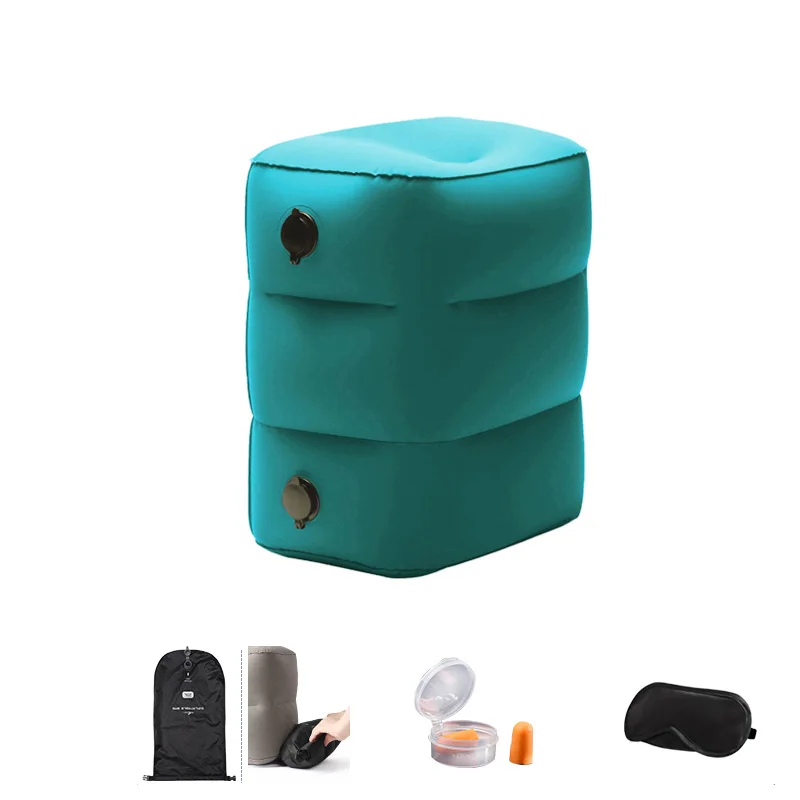 Car Inflatable Foot Pad Travel Airplane Highspeed Rest Chair Inflatable Bed 3 Style Can Adjustable Air Mat For Kids Sleep Supply