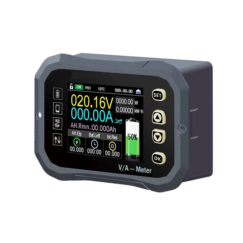 JUNCTEK KG110F/140F/160F Battery Tester Bluetooth Battery Monitor Voltage Current V/A Battery Coulomb Meter Capacity Indicator 3