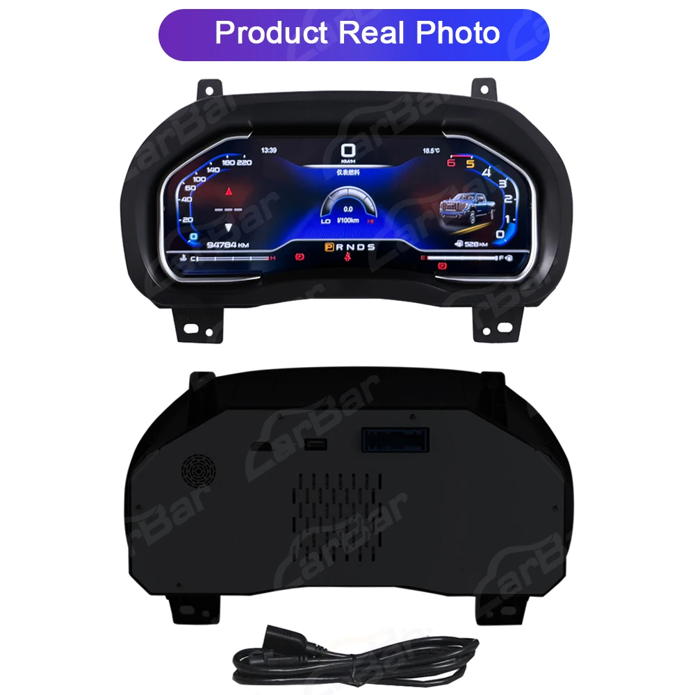 Pantalla LCD de 12.3 Pulgadas para el Tablero de Instrumentos del Automóvil, Velocímetro Digital para Chevrolet Silverado 2013-2019 GMC Sierra 6