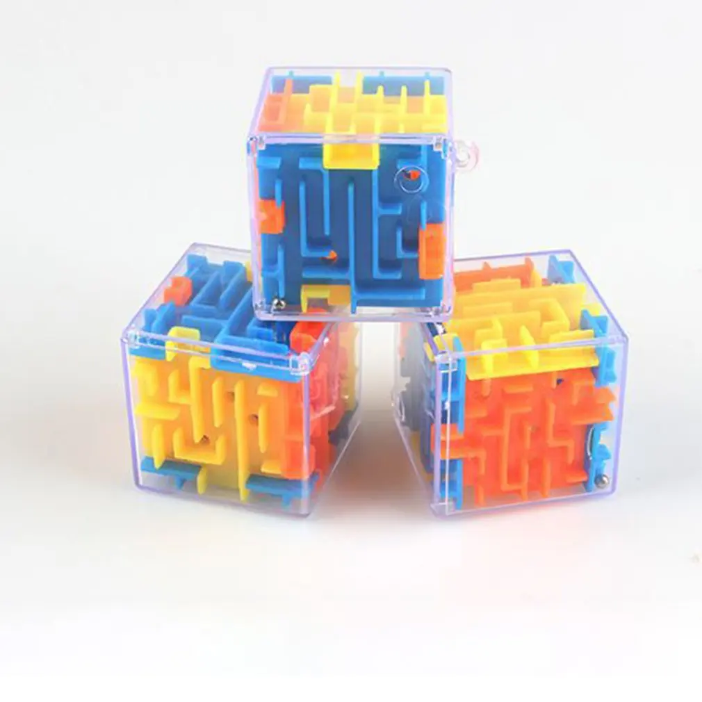 

Hot Three-dimensional Labyrinth Cube Puzzle Maze Toy Universal 3D Cube Rolling Ball Game Maze Toys for Children Educational