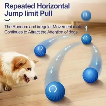 Intelligent Jumping Ball, Electric Charging Cat And Dog Toy, Self-rolling Pet Dog Toy Ball, Pet Grinding Teeth Toy 5