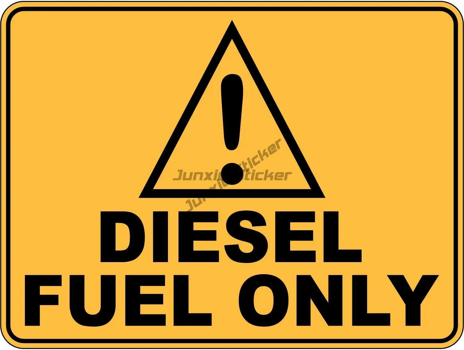 Наклейка с надписью «только дизельное топливо»
