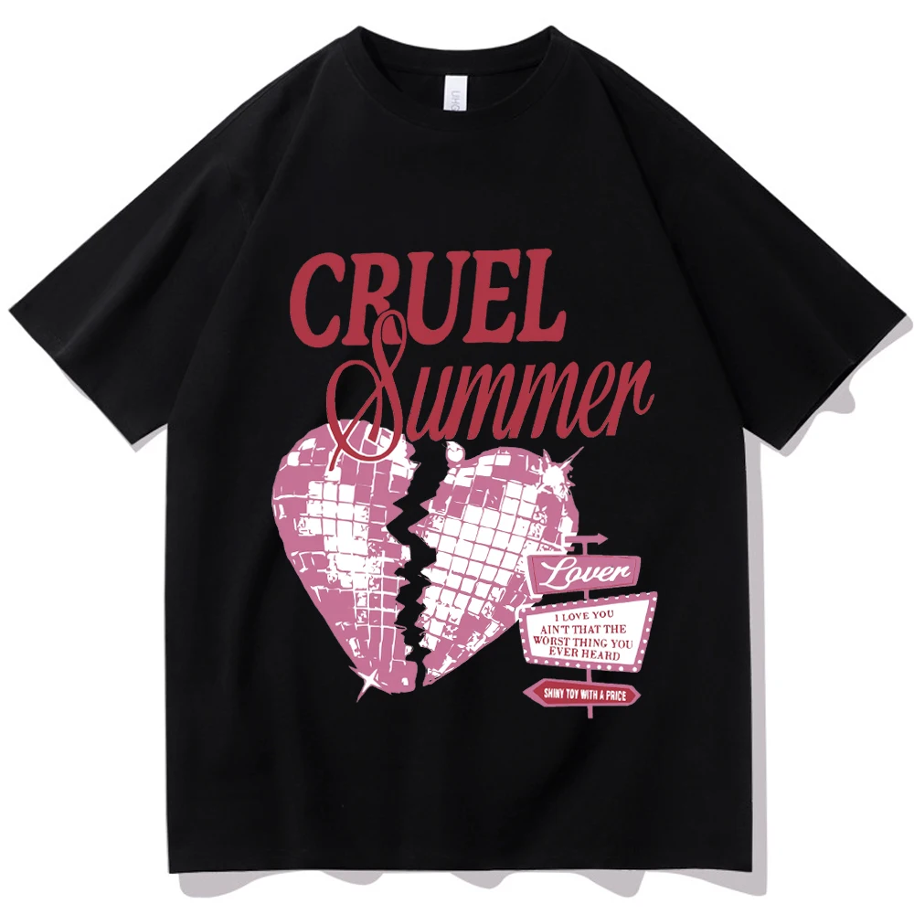 

Cruel Summer Shirt Taylor Lover Shirt Gift for Fans Lover Music Album Shirt Swiftie Shirt O-Neck Cute Short Sleeve Shirts