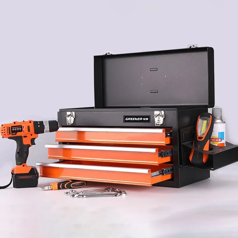 Electrician Tool Storage Boxes Portable Multifunctional Suitcase Steel Screwdriver Wrench Hardware Repair Tools Organizer Boxes 5
