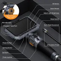 TESLONG 5.5mm Lens Two-Way 420° Articulating Borescope with 5 " Screen 1080P Steering Industrial Endoscope for Car Inspection 2