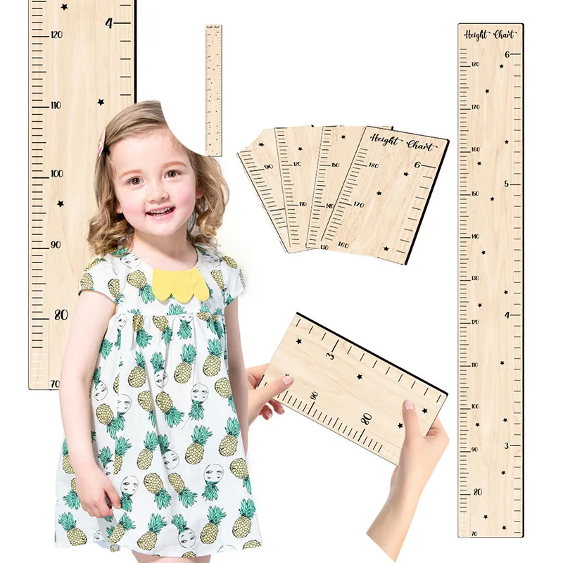 1Pieces Lightweight Height Ruler Growth Wall Decor Boys Height Chart Girls Growth Ruler Child Measurement Chart