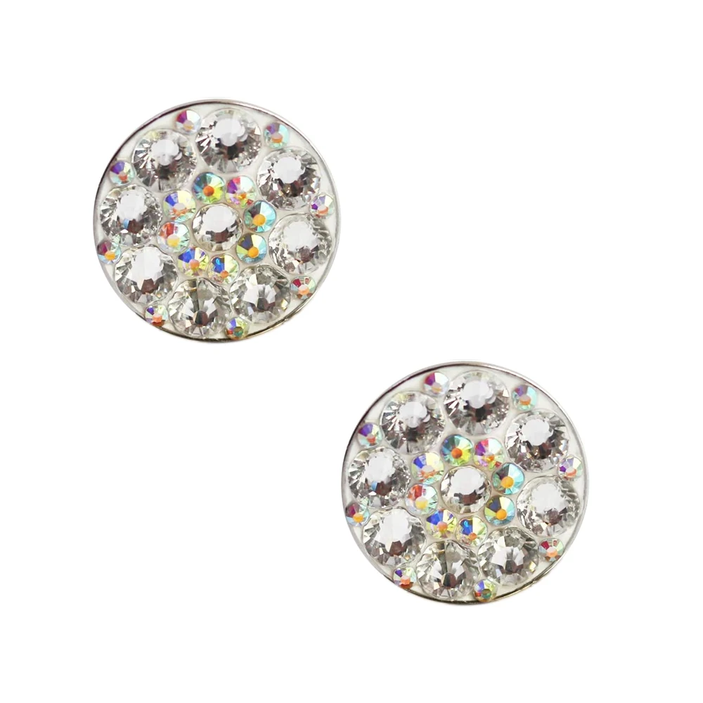 2pcs Crystal Golf Ball Markers Golf Marker Cap Hat Clip Accessories Gift Girls Women