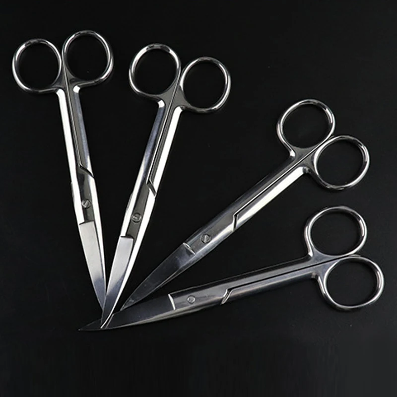Professional 304 Stainless Steel 14CM Surgical Scissors Small Nail Tools Eyebrow Nose Hair Cut Manicure Makeup Accessories 5