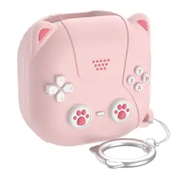 3D Cartoon Game Console Styled Earbud Protective Case (Pink)
