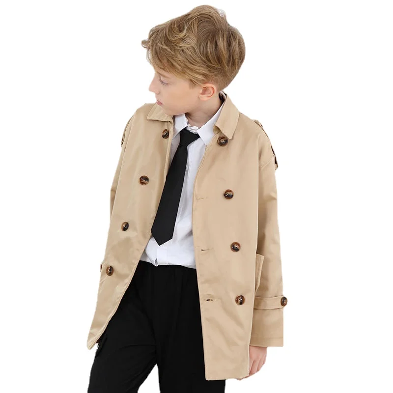 Manteau caban hiver pour garçon avec double boutonnage