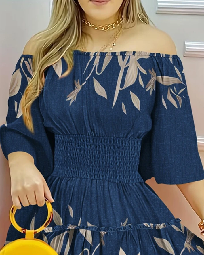 Vestido Feminino 2025: Um Toque Tropical e Casual com Manga Bufante 8 S230784cef2b54d529fe17b61aafde199j