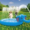 Cartoon Elephant Water Spray Game Mat Outdoor Play Mat Lawn Beach Sea Animal Inflatable Water Spray Kids Sprinkler Play Pad Mat 2