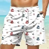 Men's Loose Beach Shorts Drawstring Quick Dry Board Shorts Swims For Summer Women Men 3D Print Casual Oversized Sport Shorts 1