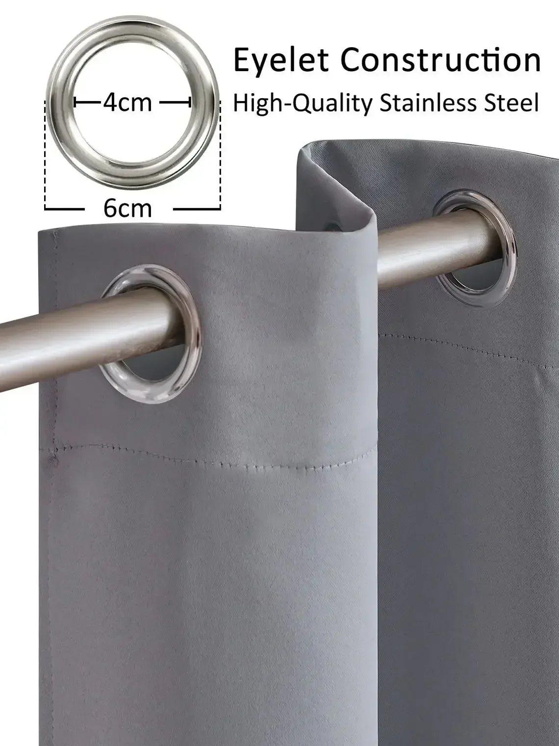 Blackout Curtains Window Curtains Drapes Grommet Top For Living Room Bedroom