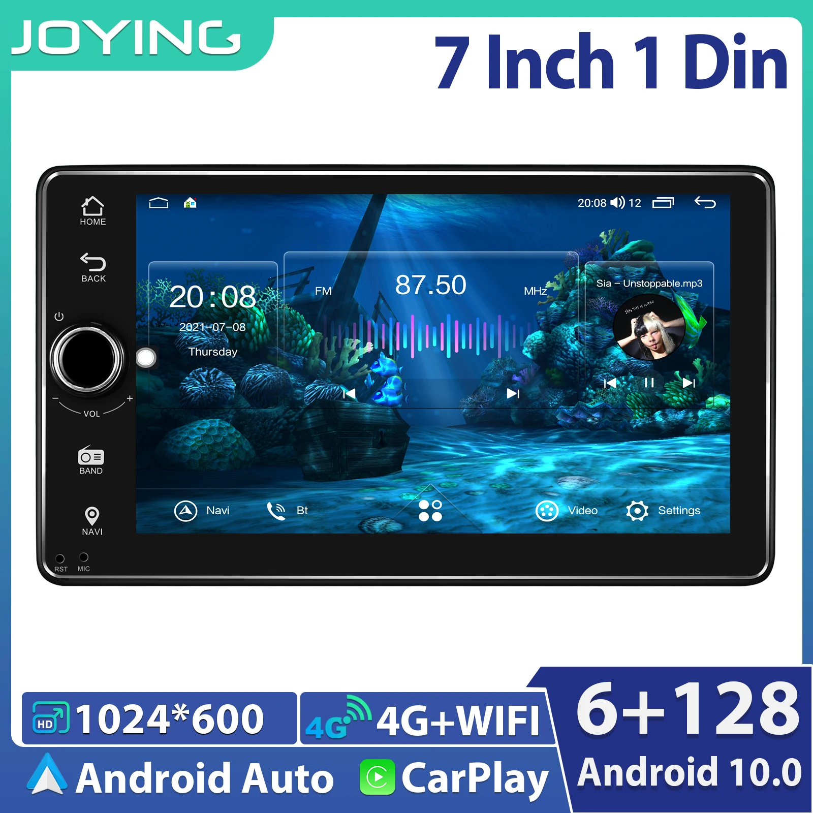 Radio coche con Pantalla 2 Din Android 10 Radio Autoradio Car Stereo 7 inch  Universal Head Unit Multimedia Carplay Android Auto - Price history &  Review, AliExpress Seller - JOYING Official Store