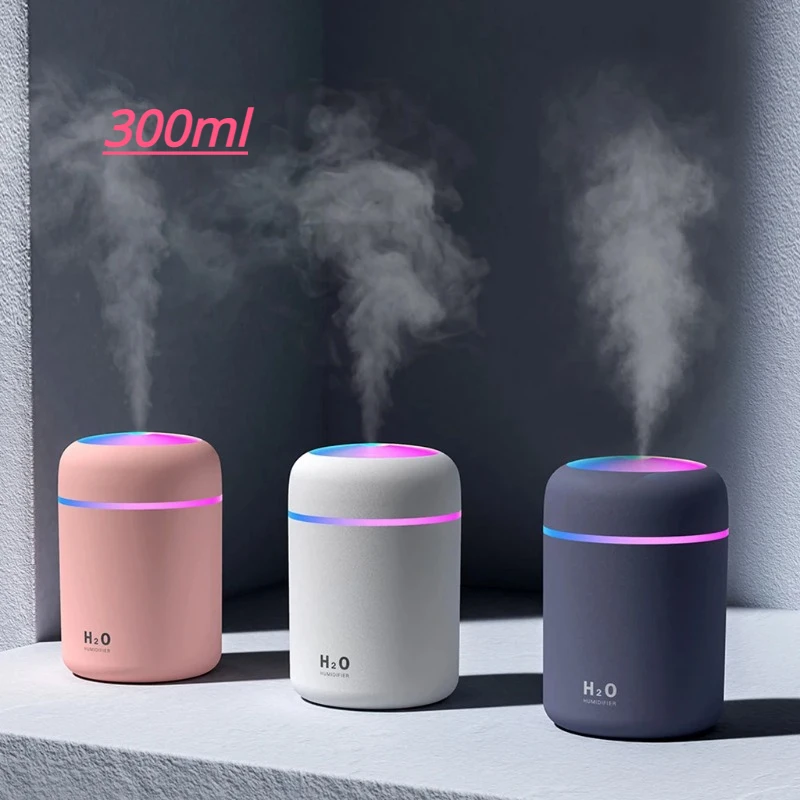 

300ml Car Aroma H2O Air Humidifier Essential Oils Diffuser Cool Mist Fresheners Perfume Plants Purifier Humificador Electronic